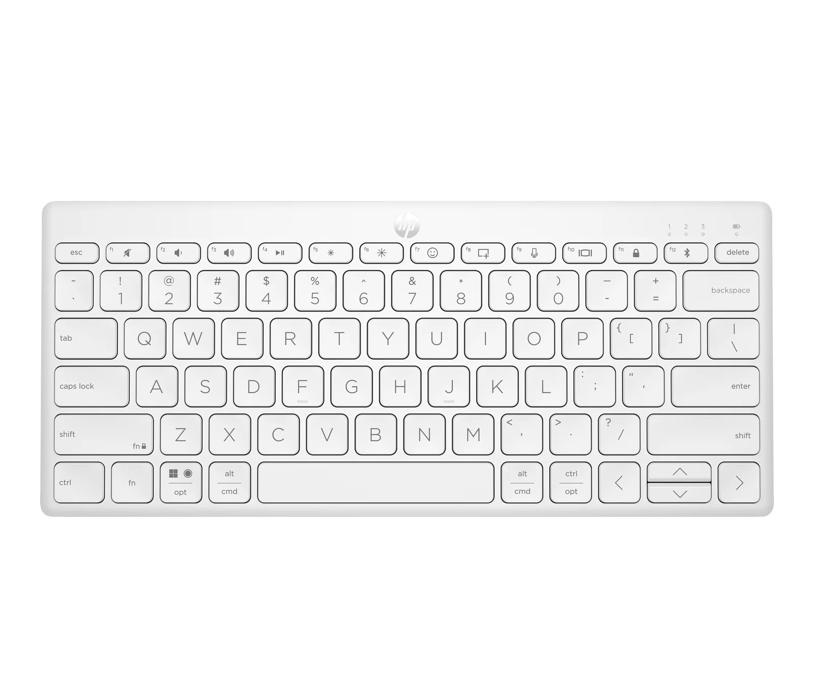 HP 350 White Compact Multi-Devic - Tastatur - Bluetooth 5 Keyboard