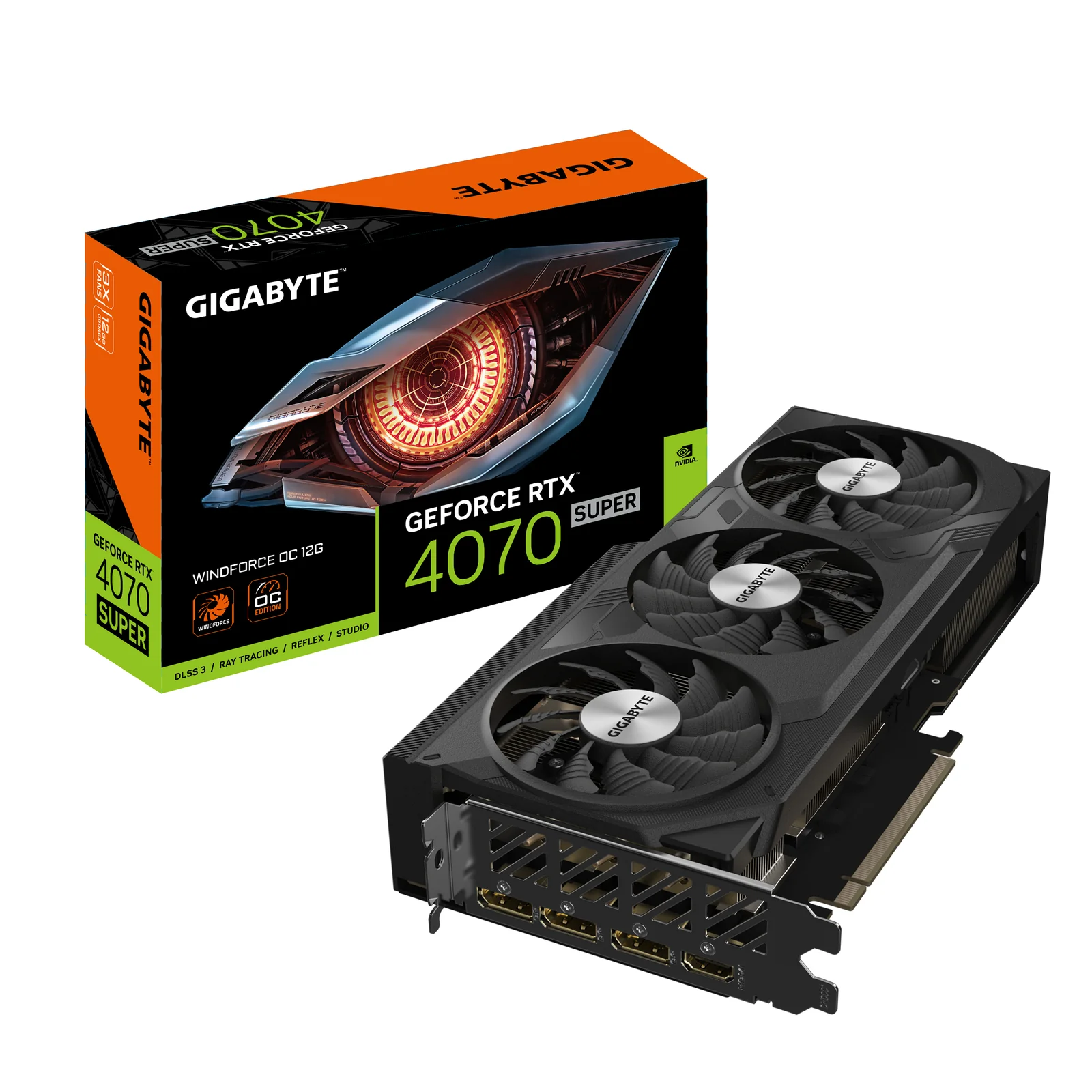 GIGABYTE GeForce RTX 4070 SUPER WINDFORCE OC 12G