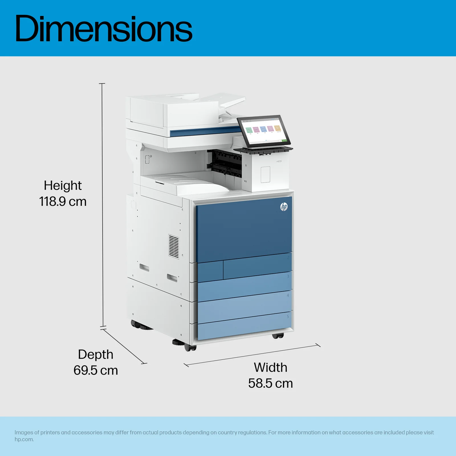 HP Clr LaserJet Ent Flw MFP 8801z Prntr Colour Laser Printer