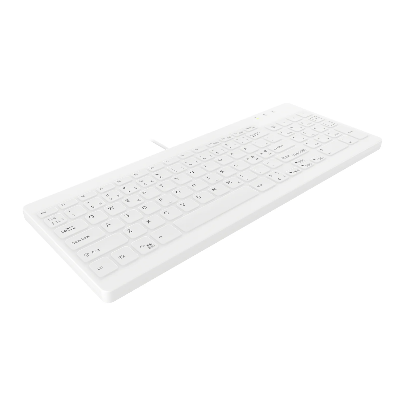 Contour Design Active Key AK-C7012F-U1-W/NOR Keyboard White