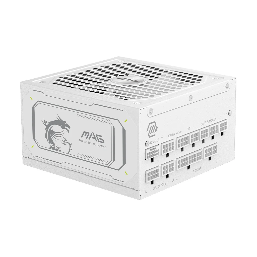 MSI MAG A1000GL PCIE5 WHITE 1000W Power Supply