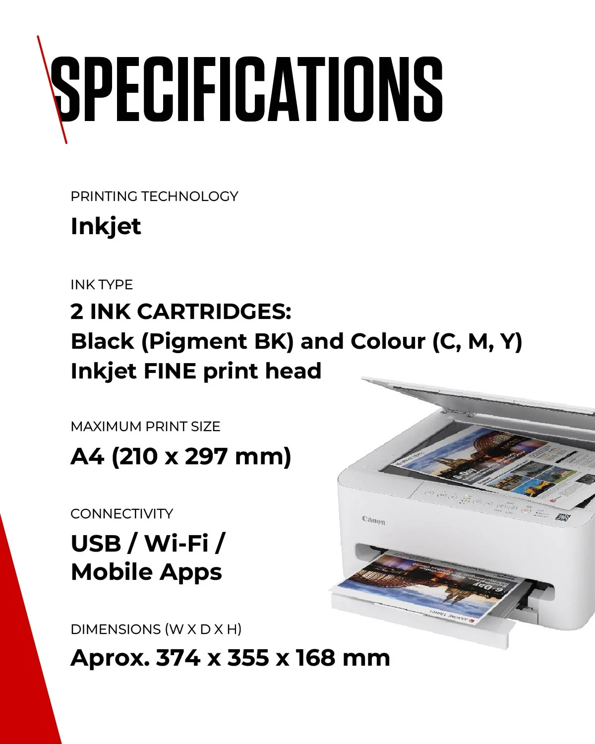Canon PIXMA TS4150i Inkjet Printer