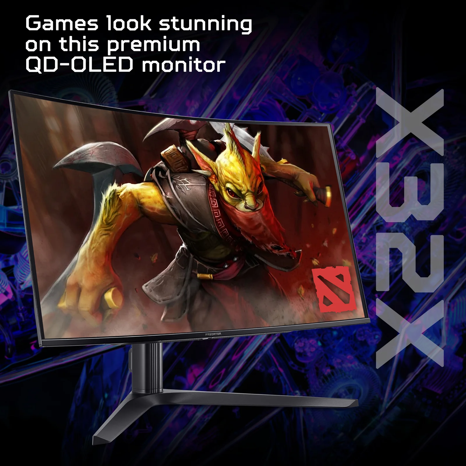 Acer UM.JXXEE.X02 31.5" 4K UHD QD-OLED 240Hz Curved Monitor