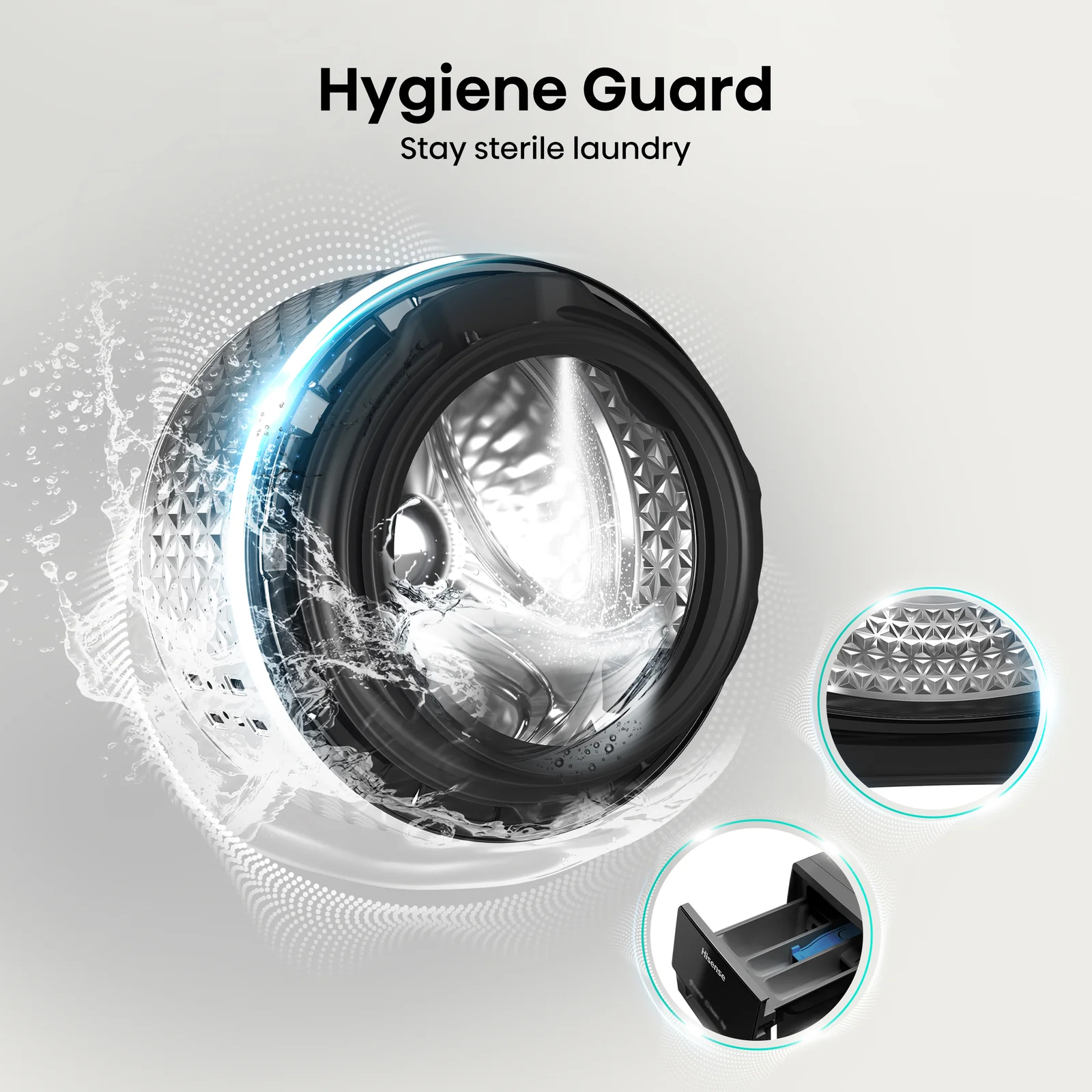 Hisense WF3S1243BB3 12kg 1400rpm Washing Machine