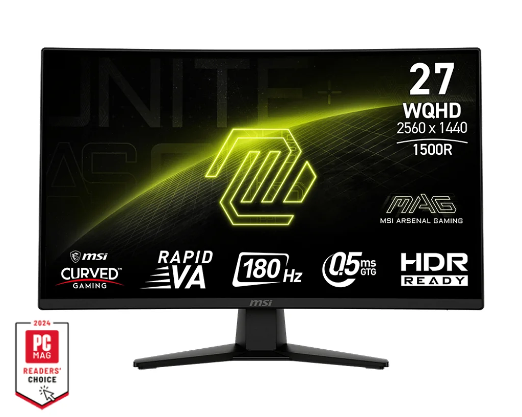 MSI MAG 274CQF 27" QHD VA 180Hz Curved Monitor