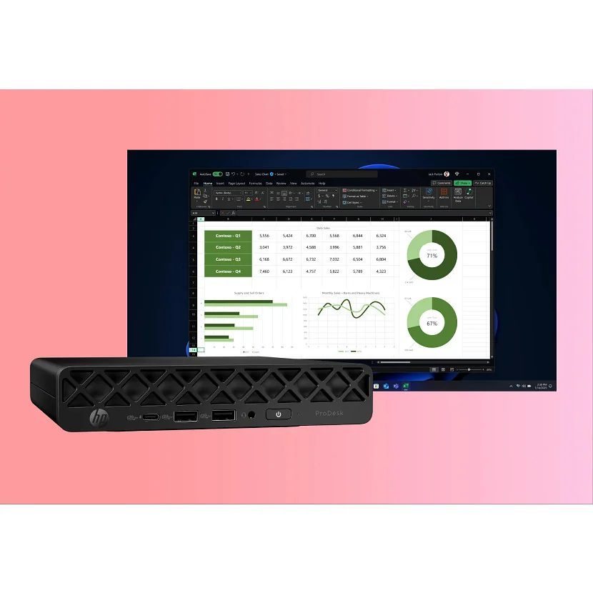 HP ProDesk 4 Mini G1i AI, Intel Core Ultra 5 235T, 32GB RAM, 1TB SSD