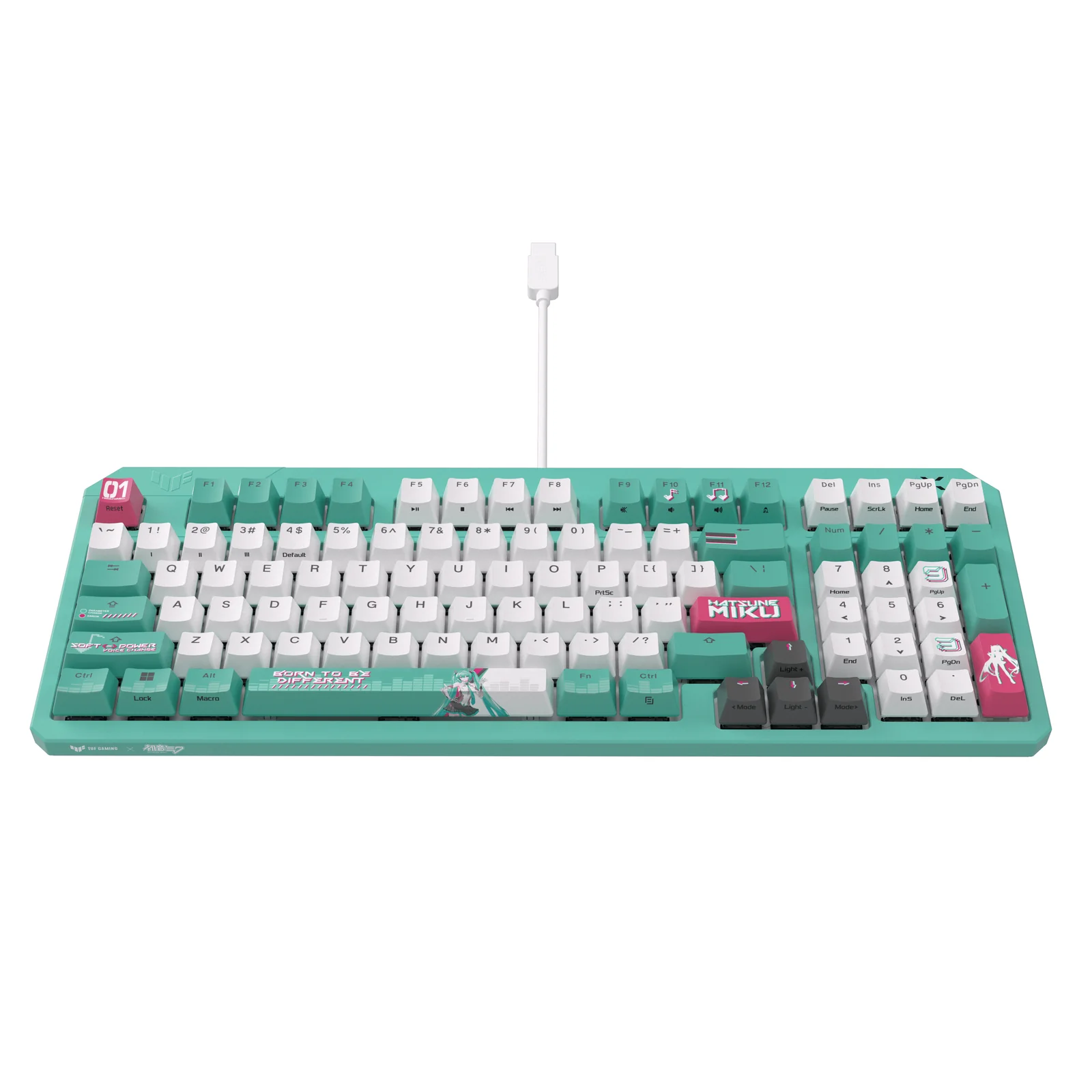 ASUS TUF Gaming K3 Gen II Hatsune Miku Edition Keyboard White