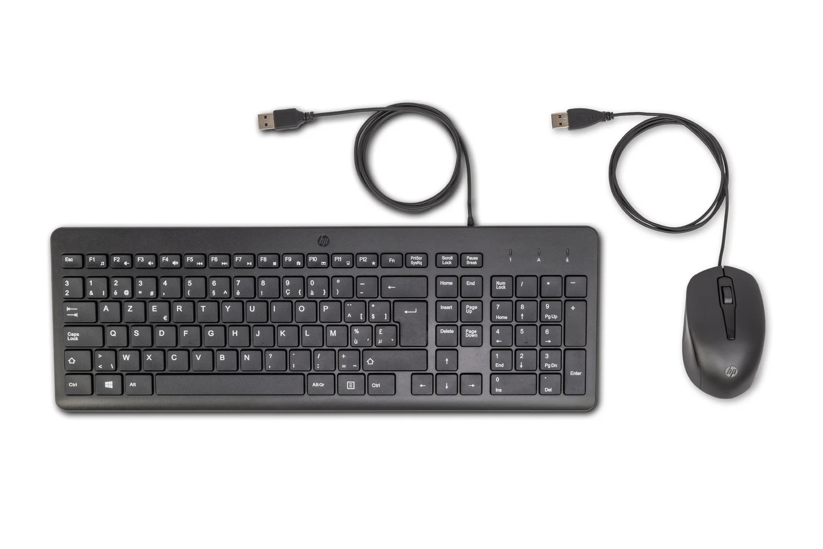 HP 150 Wired Mouse and Keyboard & Mouse Black