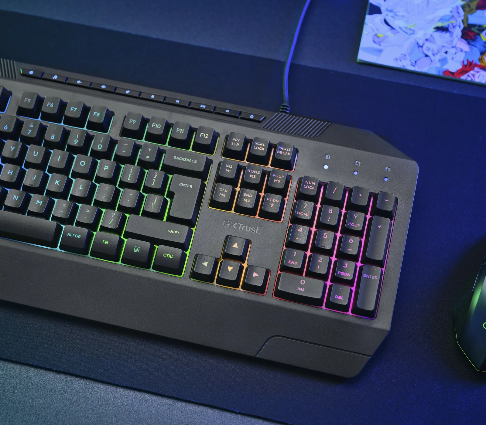 Trust GXT 836 Evocx Keyboard Black, UK English