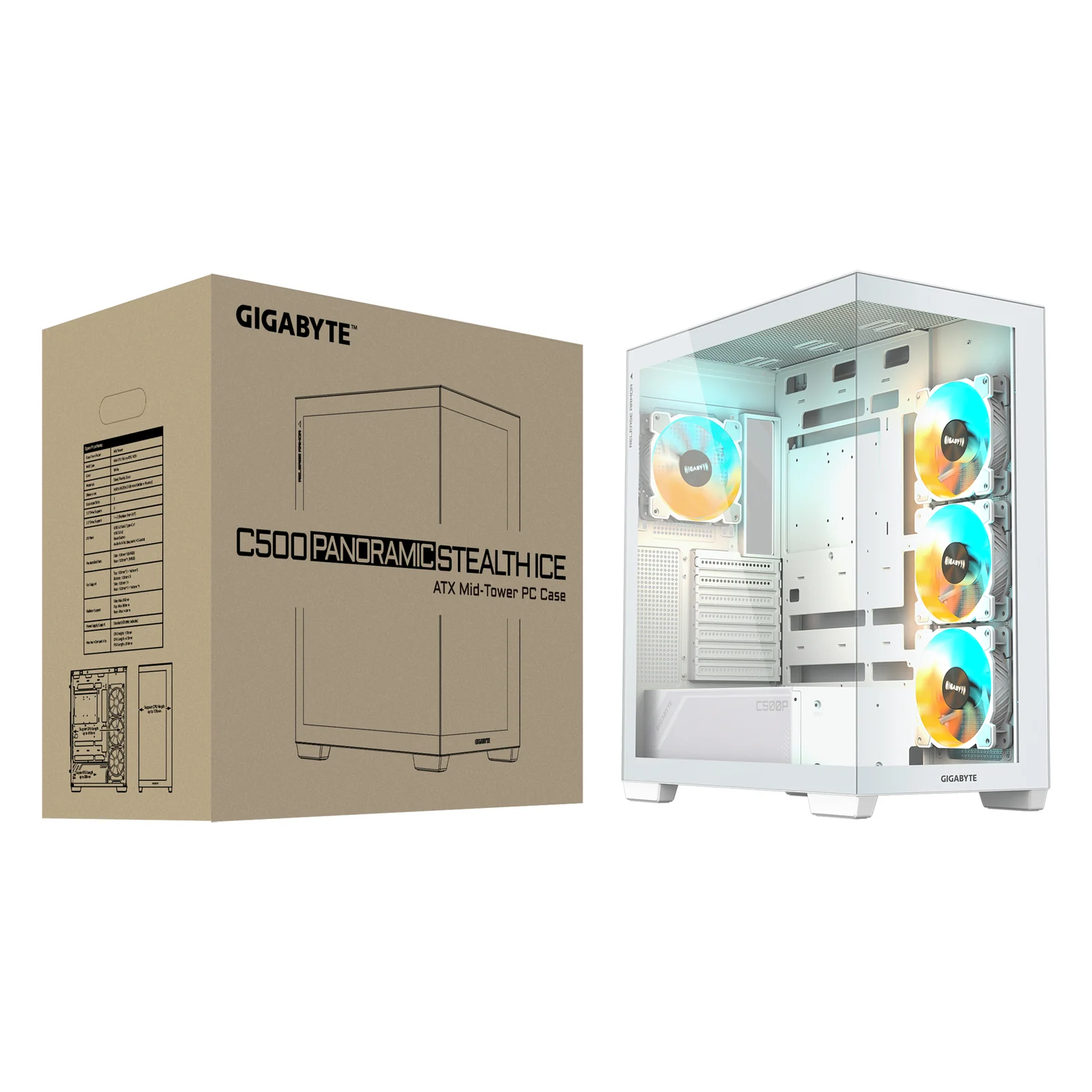 GIGABYTE C500 PANORAMIC STEALTH PC Case