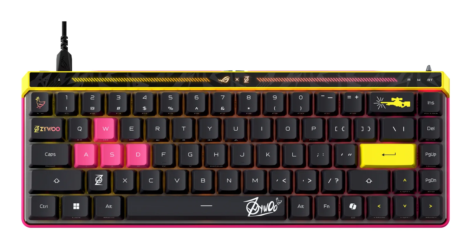 ASUS ROG Falchion Ace HFX ZywOo Edition Keyboard Black, US International