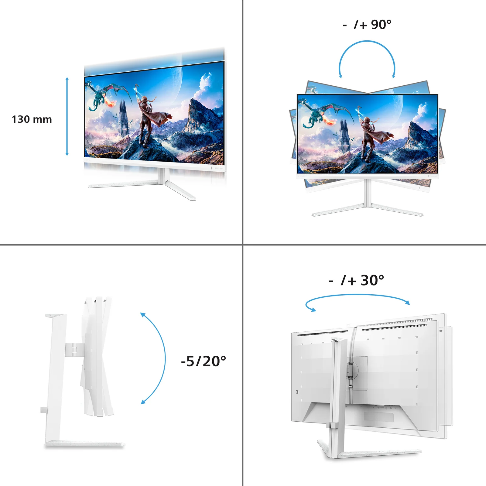 Philips 27IN 16:9 FAST IPS 165HZ/330HZ DUAL MODE 5120X2880 165HZ 2560X1 computer monitor