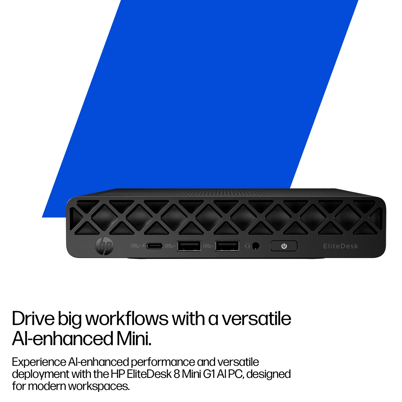 HP EliteDesk 8 Mini G1i AI, Intel Core Ultra 5 235T, 32GB RAM, 1TB SSD