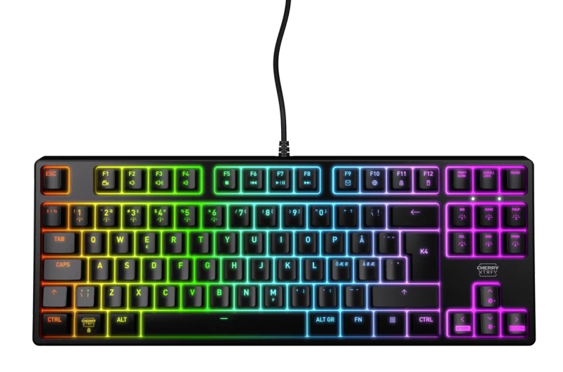 CHERRY XTRFY K4V2 RGB TKL Keyboard Black