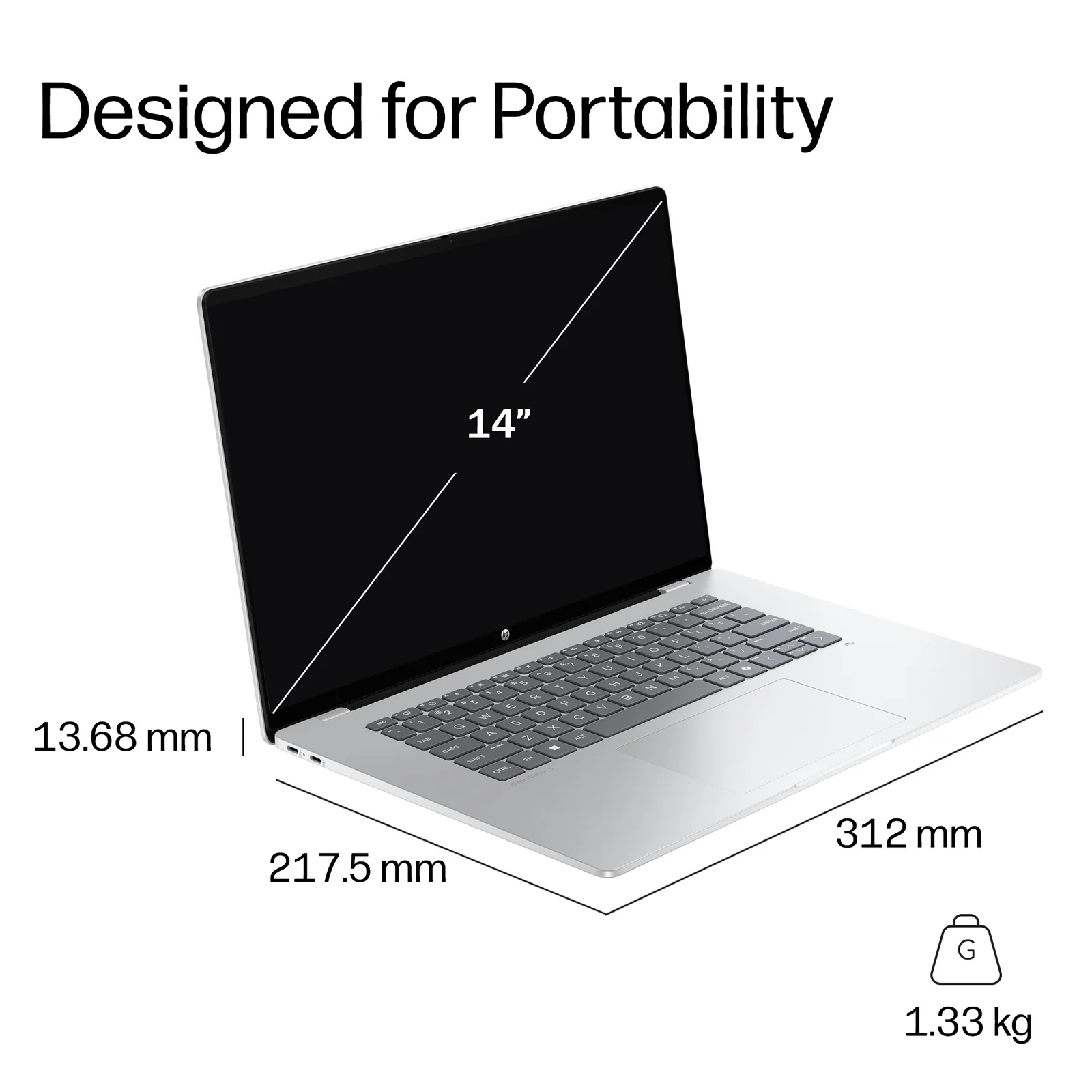 HP DP2G7EA laptop 14", 16GB RAM, 256GB SSD
