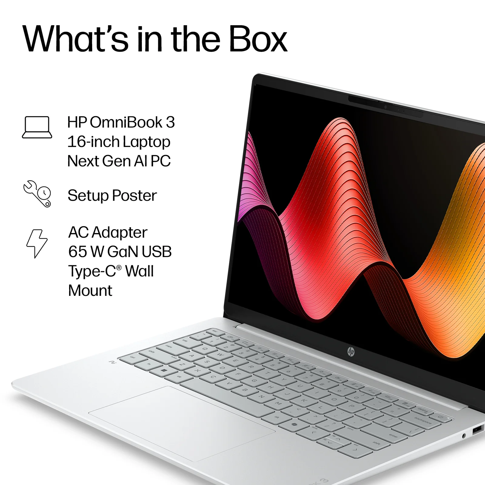HP OmniBook 3 Laptop Next Gen AI 16-bz0503sax 16", 8GB RAM, 512GB SSD