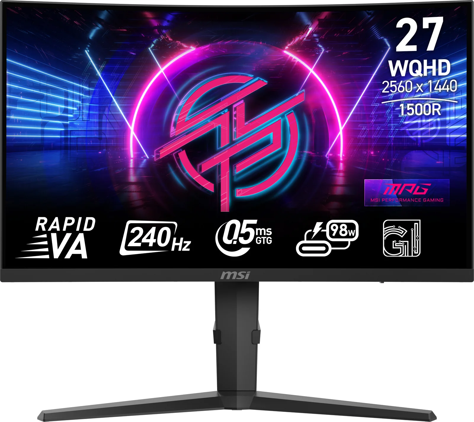 MSI MPG 275CQRXF 27" QHD VA 240Hz Curved Monitor