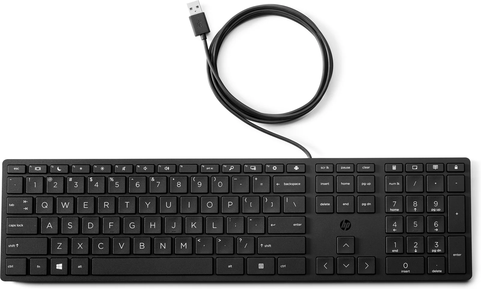 HP *Non Cancellable/Non Returnable (NCNR)* 320K WD Keyboard (BULK 12) Black