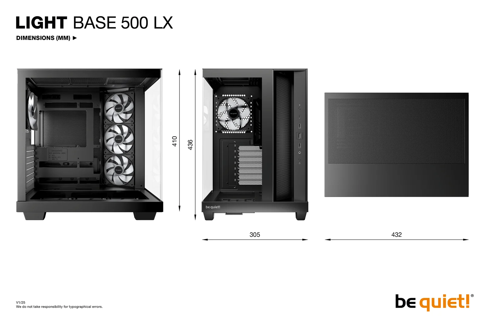 be quiet! Light Base 500 LX Black PC Case