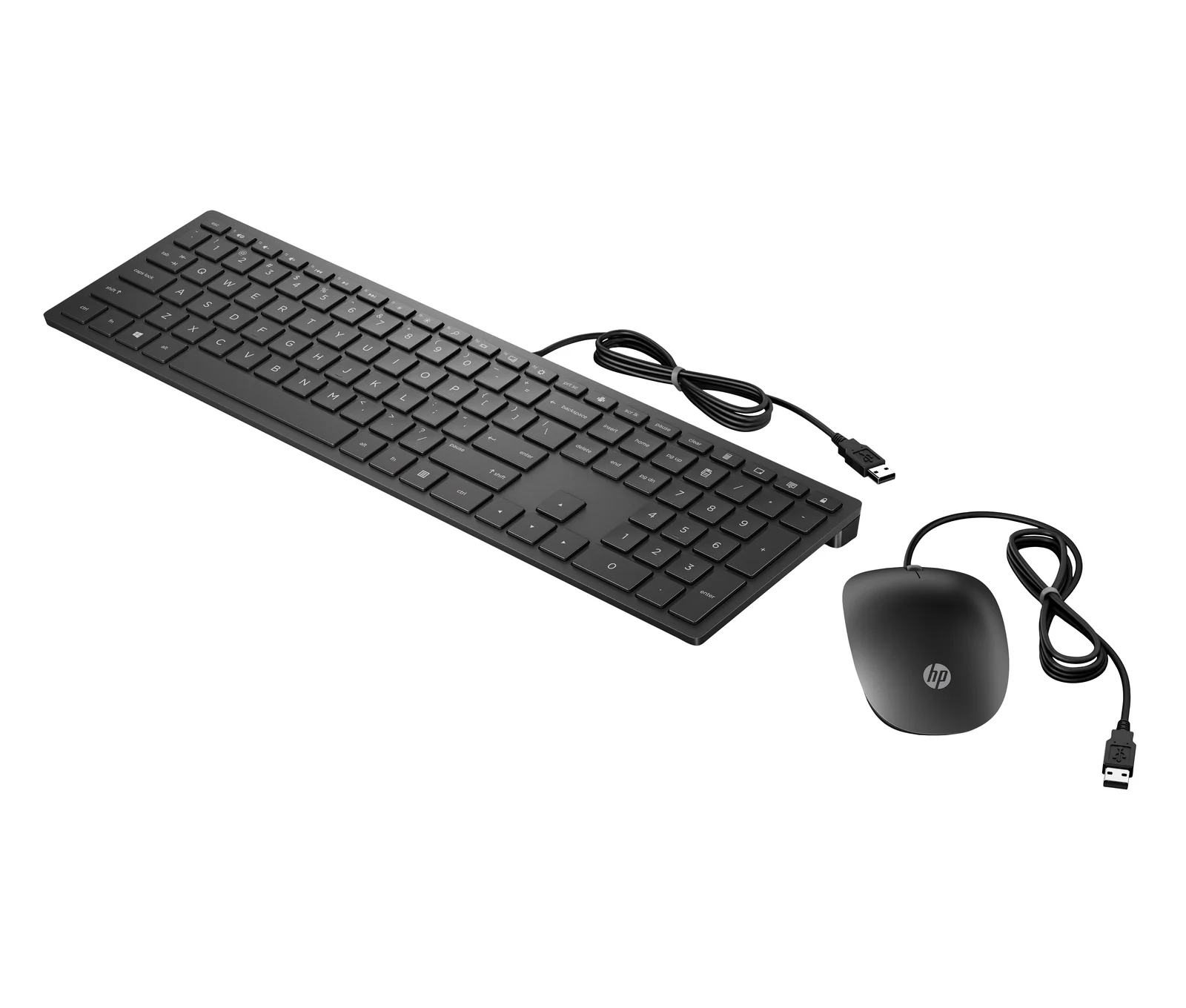 HP PAV WIREDCOMBO 400 FR Keyboard & Mouse Black