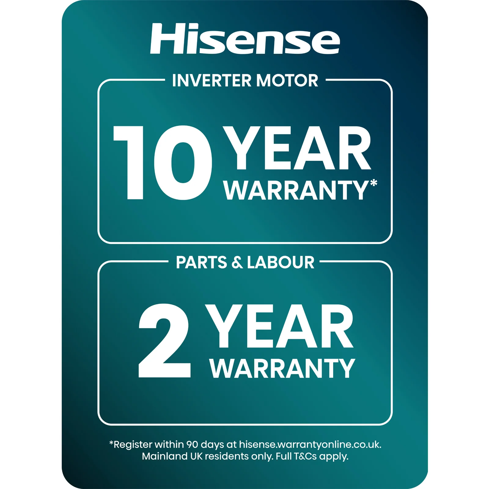 Hisense WF3I1143BTL 11kg 1400rpm Washing Machine