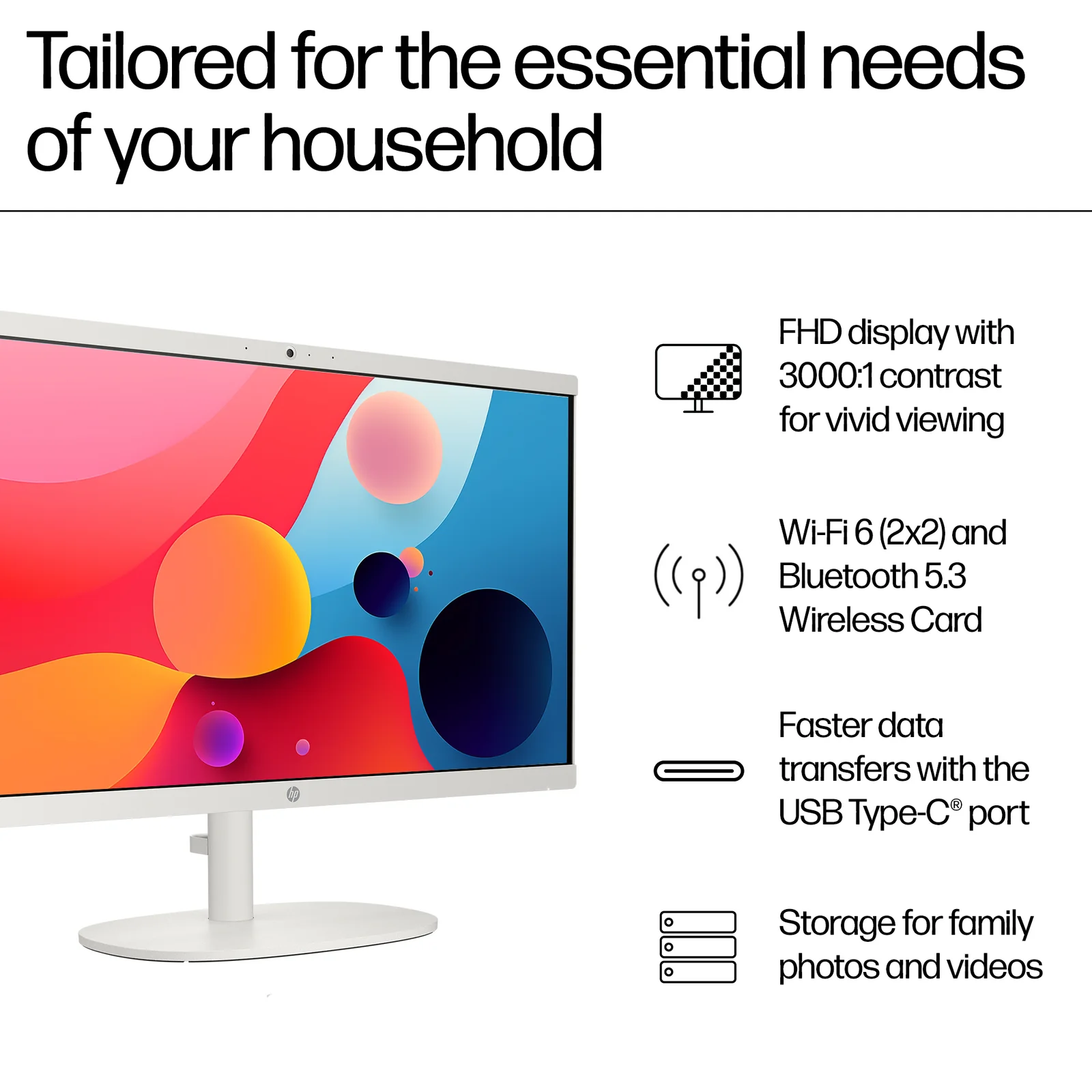HP 22 -dg0015na 21.4" All-in-One, 8GB RAM