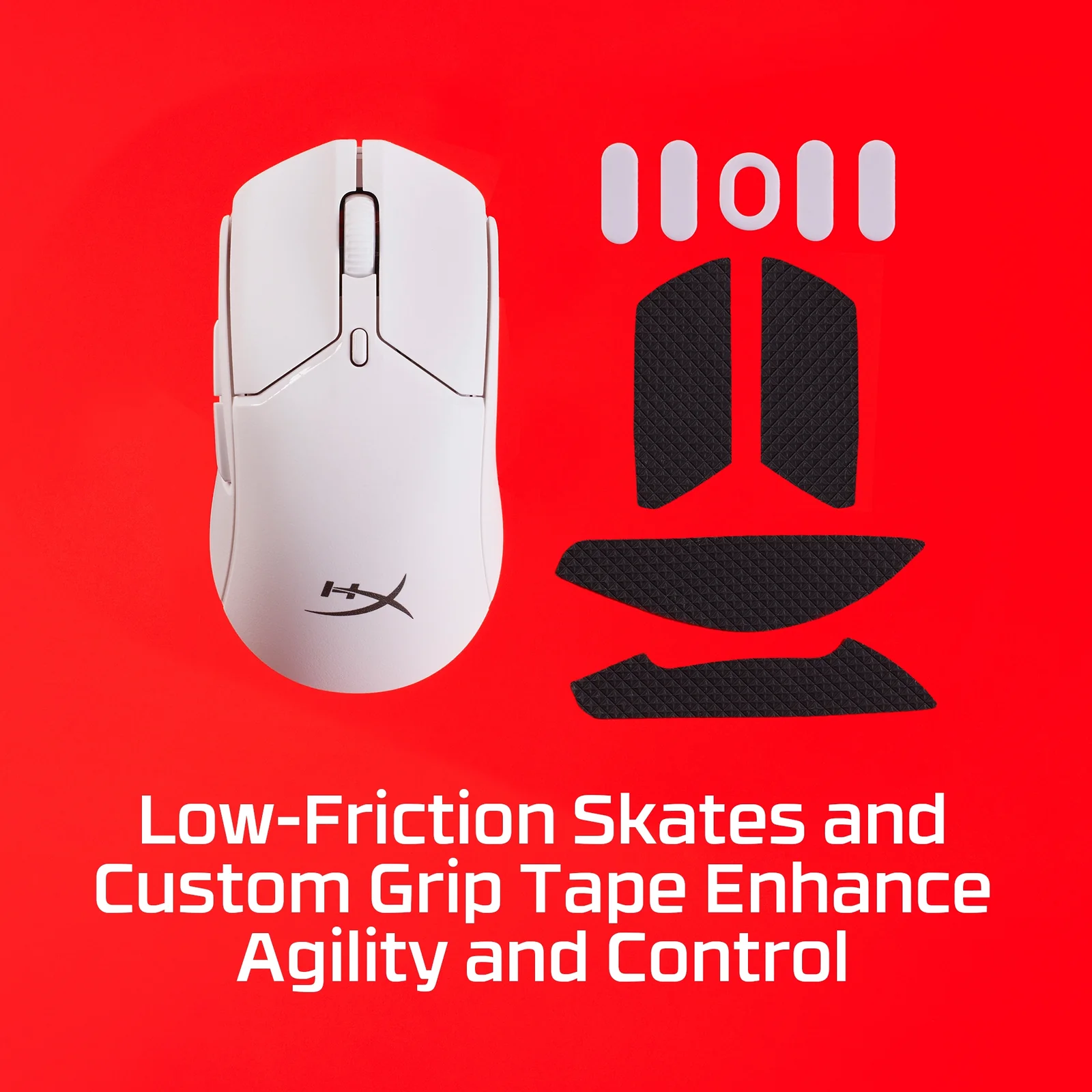 HyperX Pulsefire Haste 2 Mini Wireless White Gaming Mouse