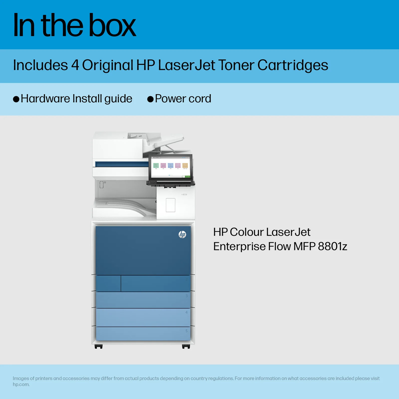 HP Clr LaserJet Ent Flw MFP 8801z Prntr Colour Laser Printer