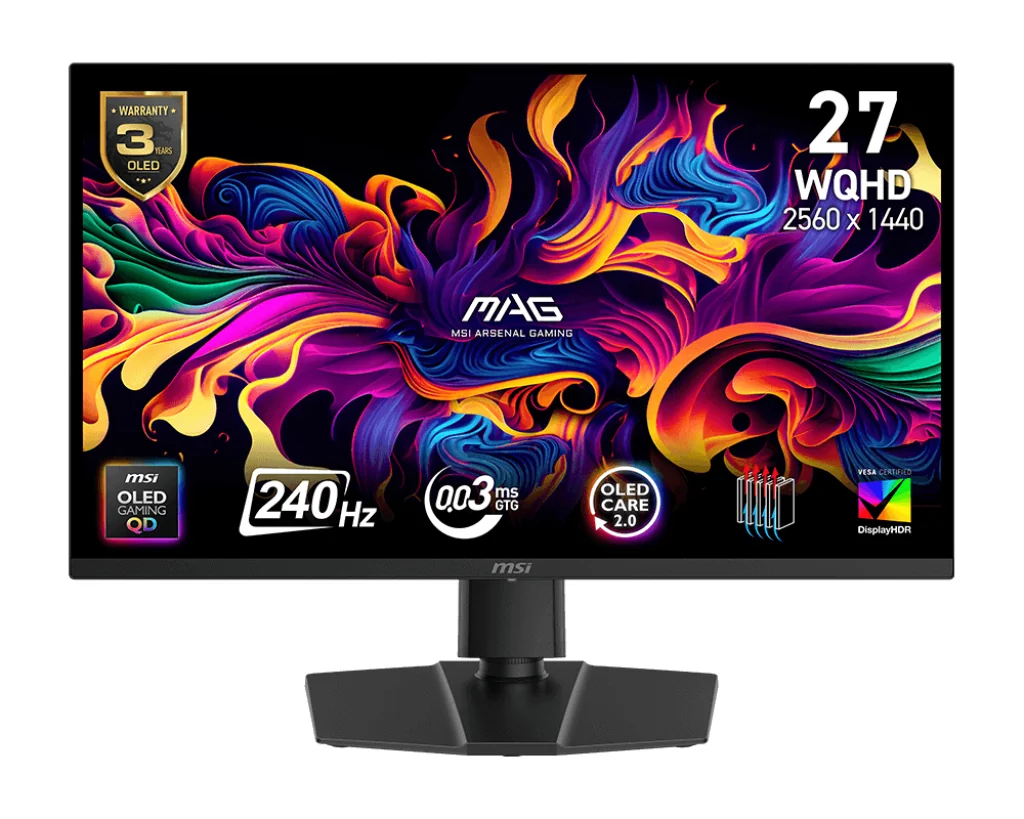 MSI MAG 273QP QD-OLED X24 27" QHD QD-OLED 240Hz Monitor