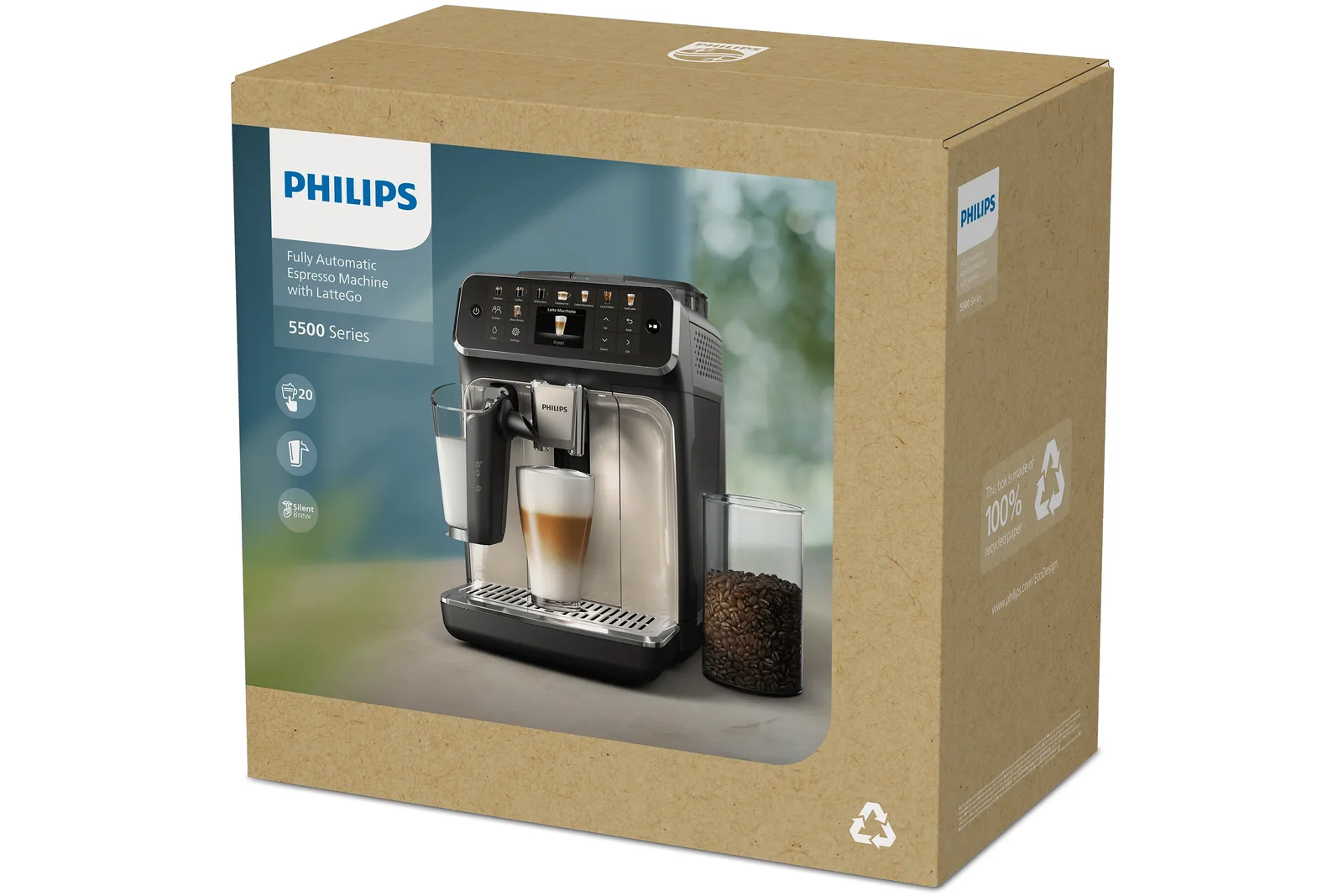 Philips 5500 series EP5545/70 Bean-to-Cup Coffee Machine