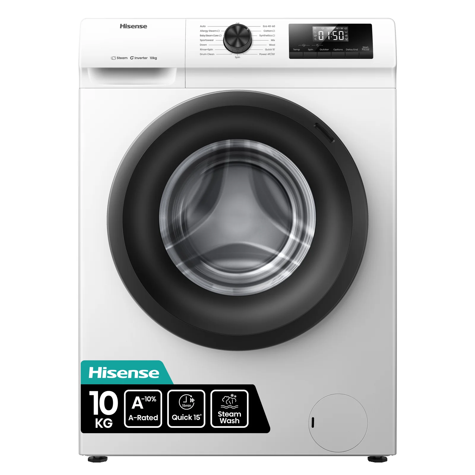 Hisense WF1Q1041BW 10kg 1400rpm Washing Machine
