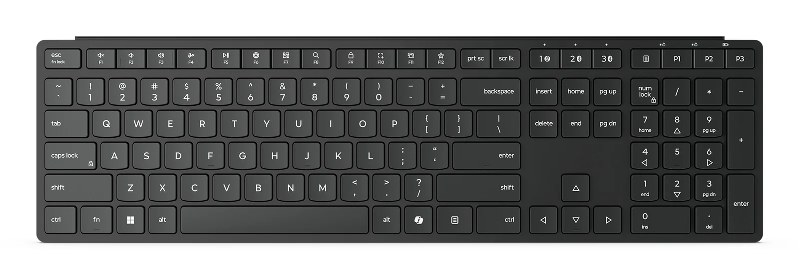 Lenovo Wireless Multi-Mode Pro 6000 Keyboard Black, US English
