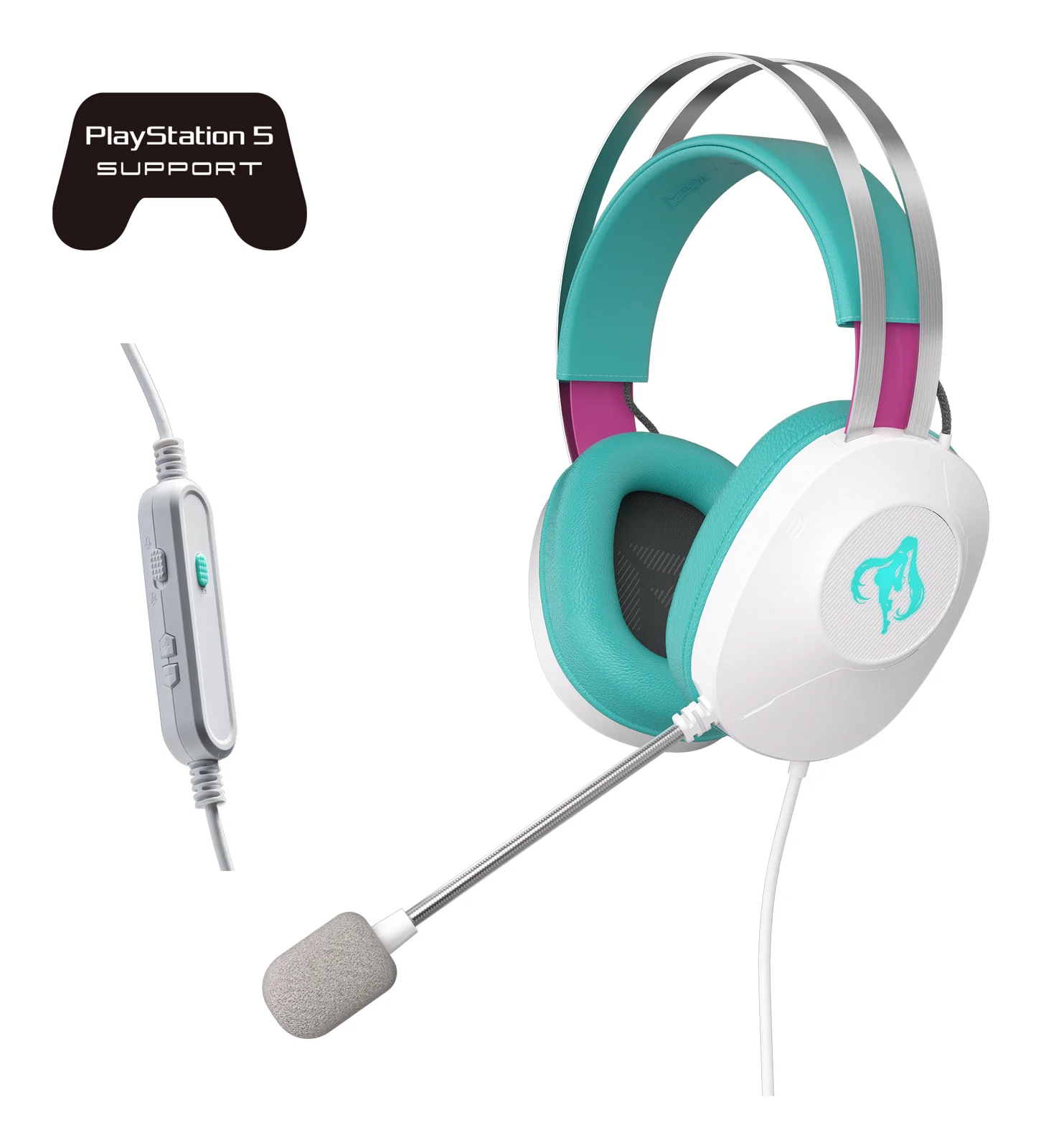 ASUS TUF Gaming H1 Gen II Hatsune Miku Edition White