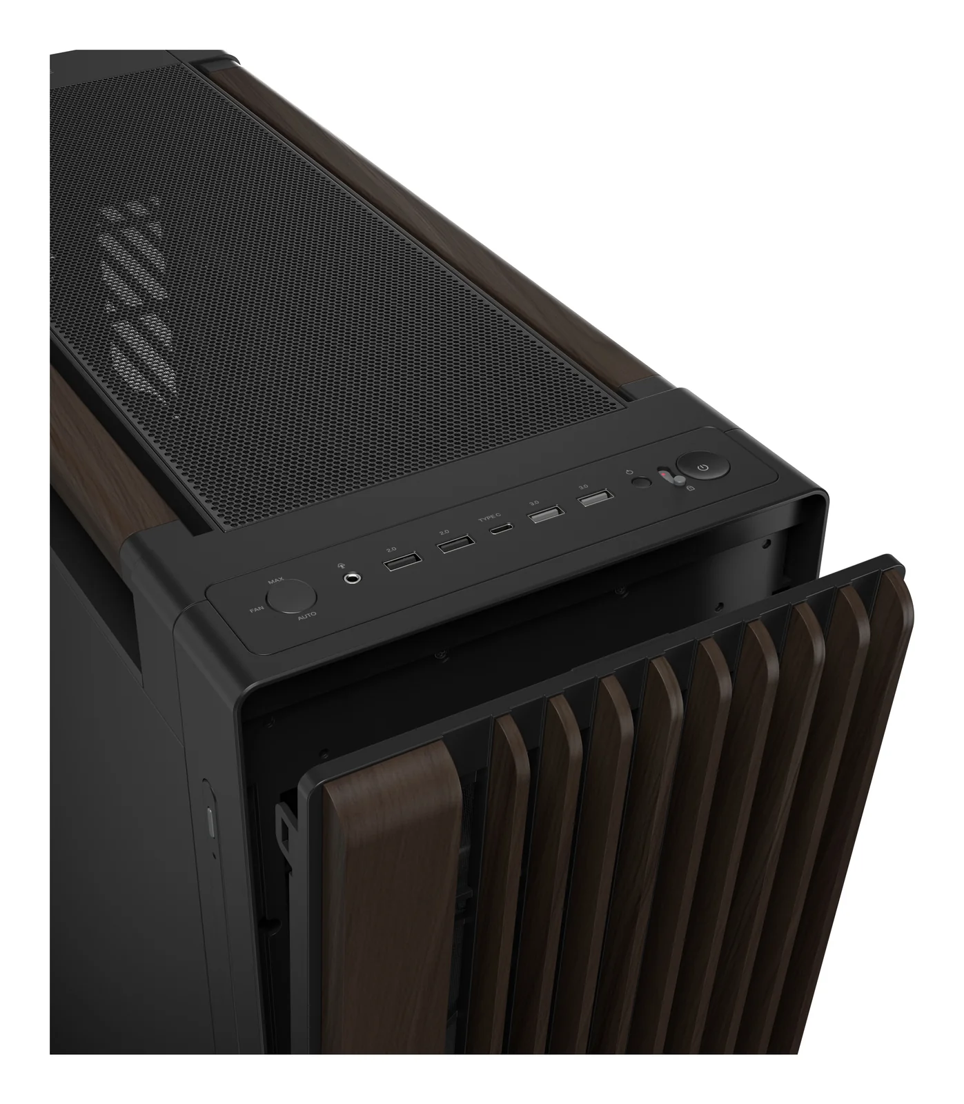 ASUS ProArt PA602 Wood Edition Modern Black Metal Panel PC Case