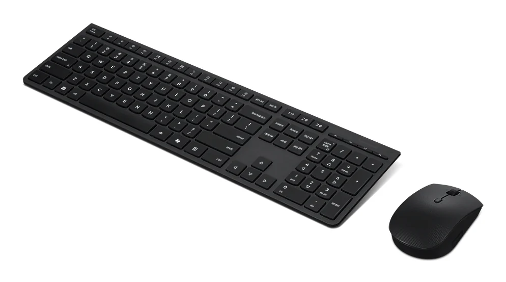 Lenovo 4X31R64352 Wireless Keyboard & Mouse Black