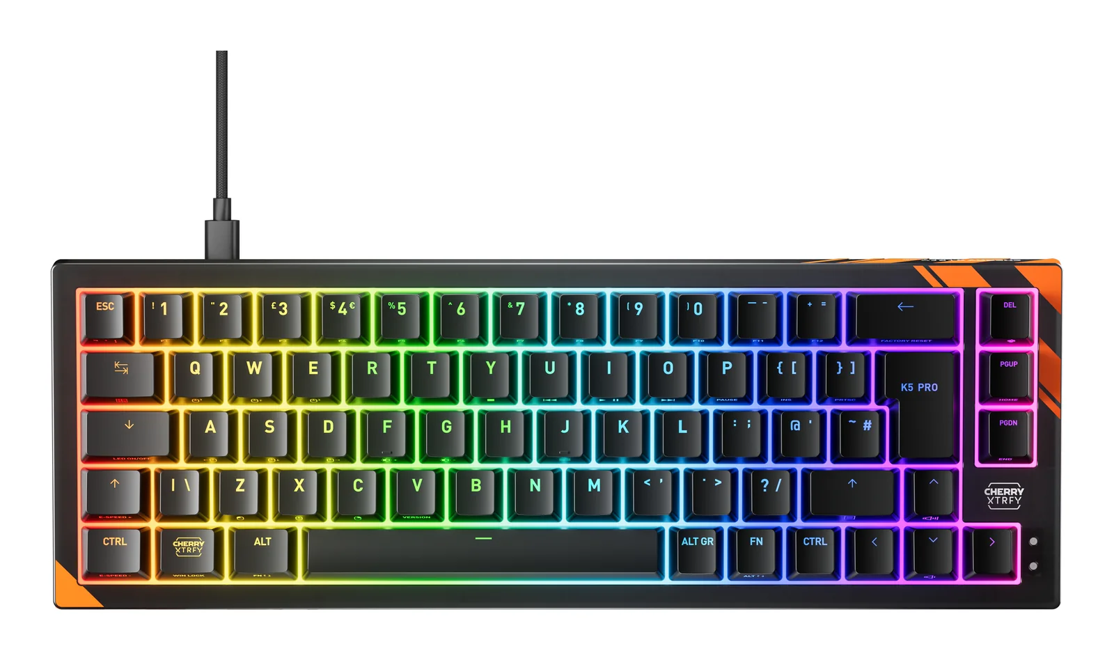 CHERRY K5 PRO TMR COMPACT Keyboard Orange, UK English