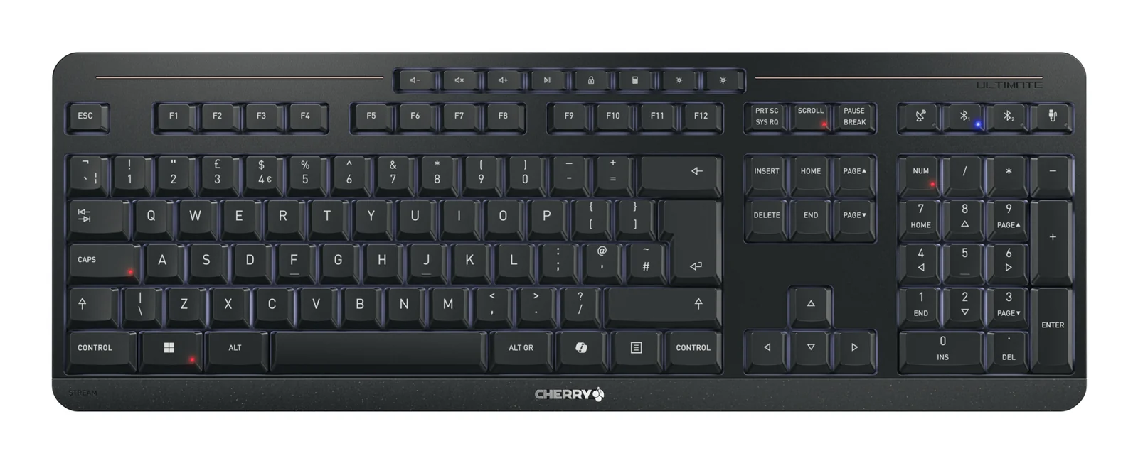 CHERRY Stream ultimate Wireless Keyboard Black, UK English