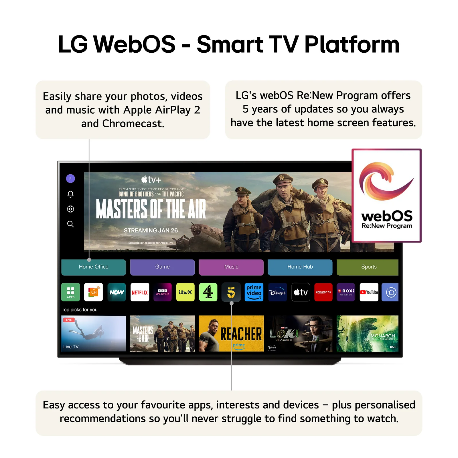 LG OLED83C44LA.AEK 83" 4K Smart TV
