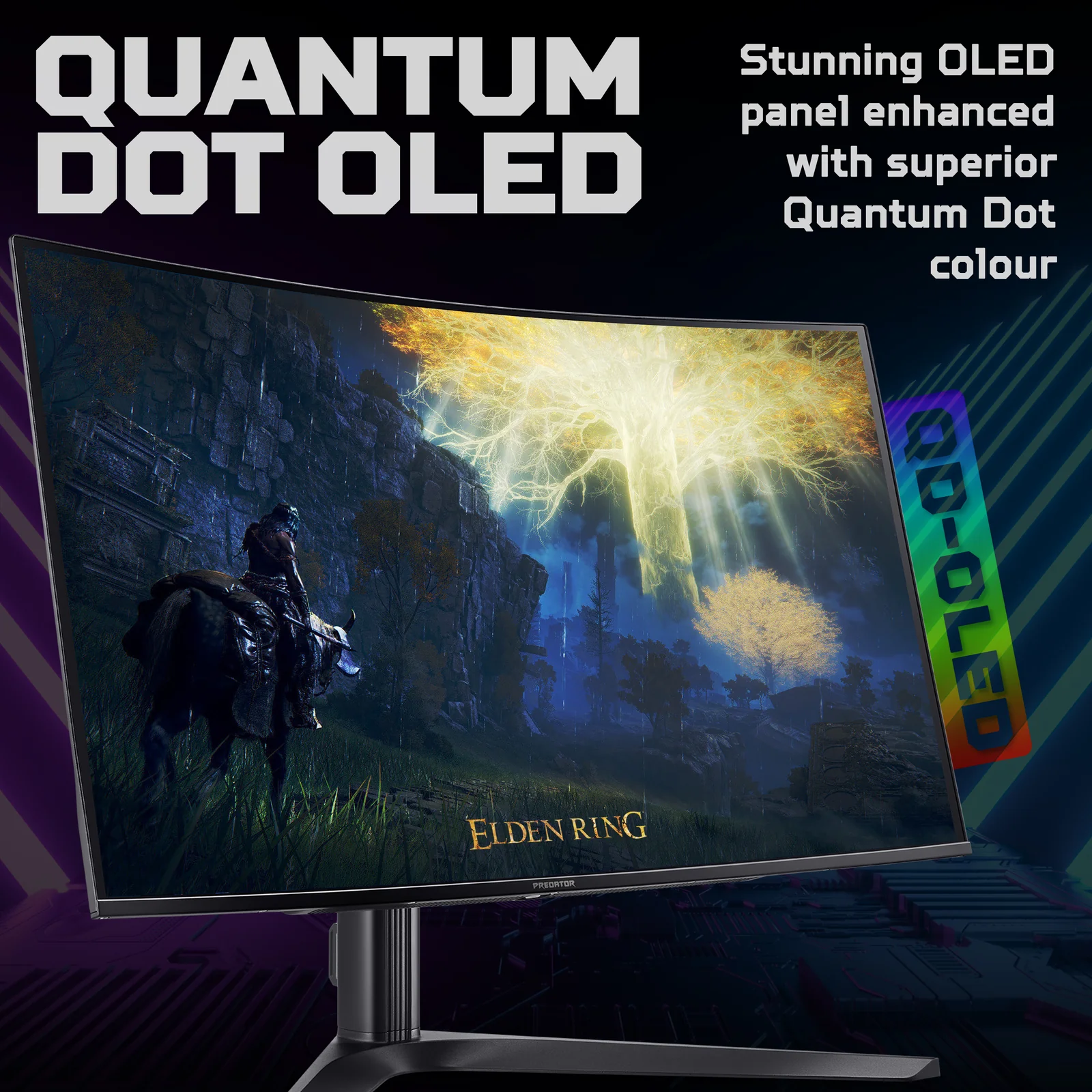 Acer UM.JXXEE.X02 31.5" 4K UHD QD-OLED 240Hz Curved Monitor