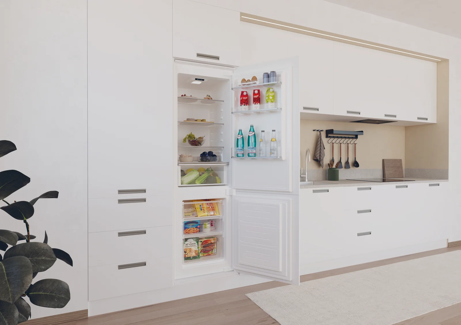 Candy CBBML18EK 250L Integrated Fridge Freezer