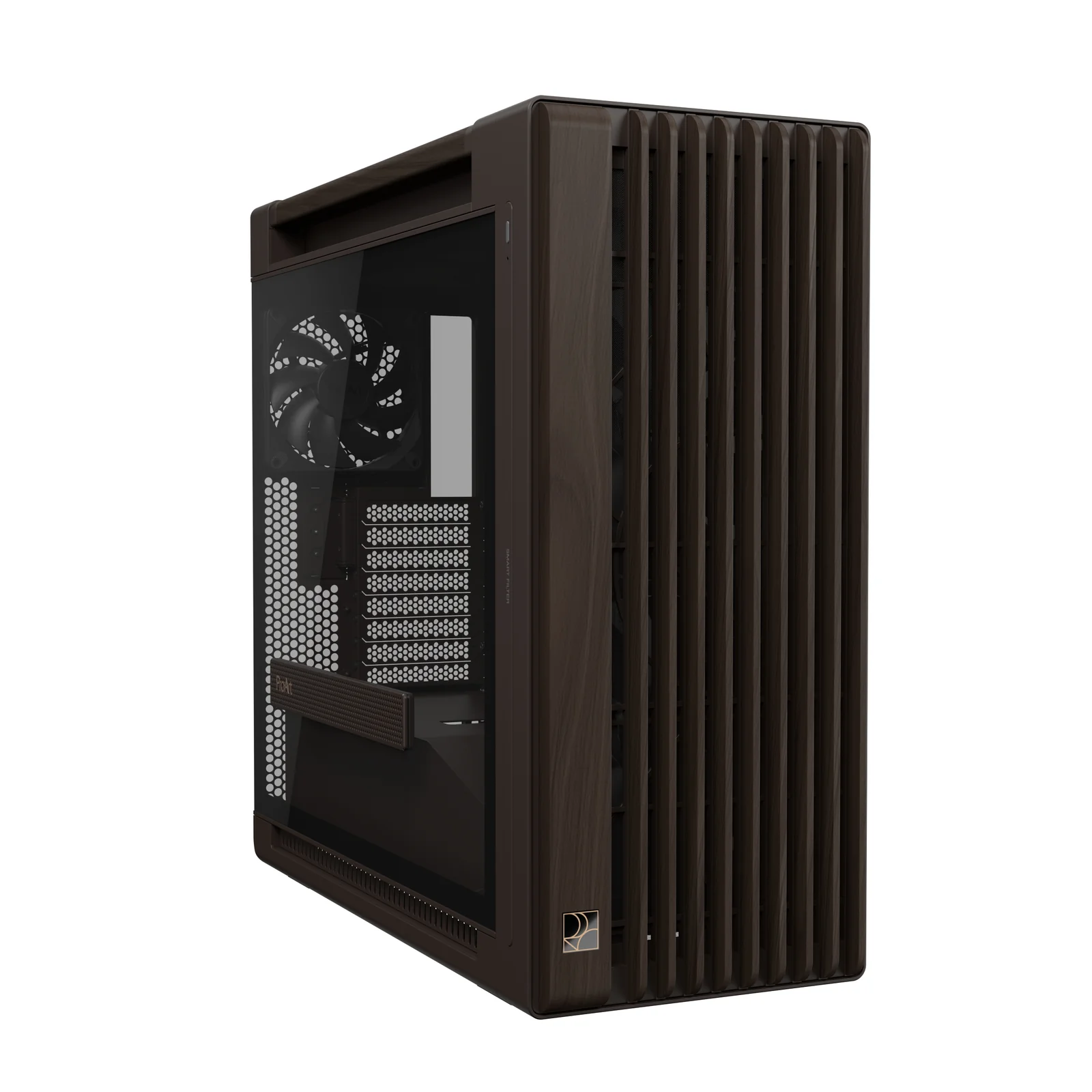 ASUS ProArt PA602 Wood Edition Retro Brown Tempered Glass Panel PC Case