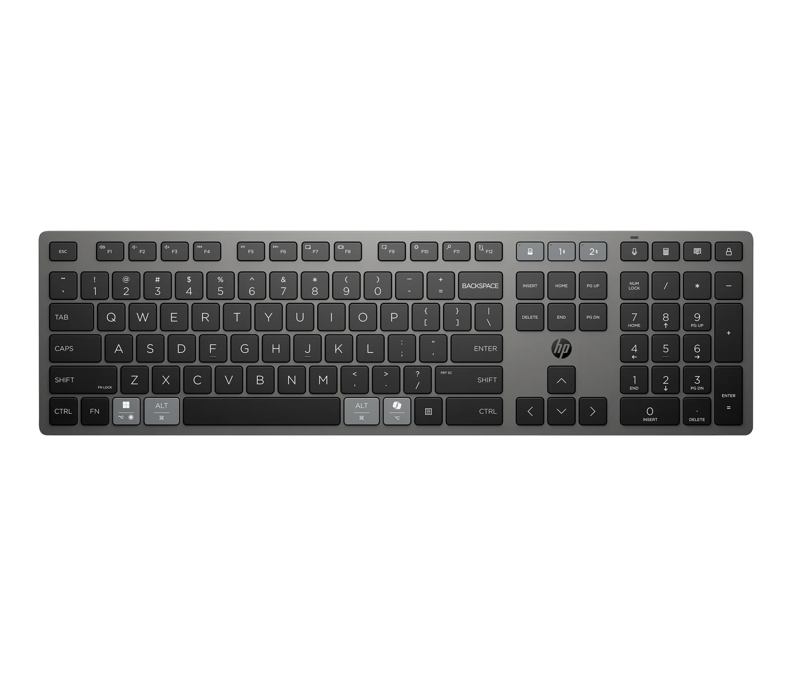 HP 725 Multi-Device Rchrgbl Wireless Keyboard Belg Black