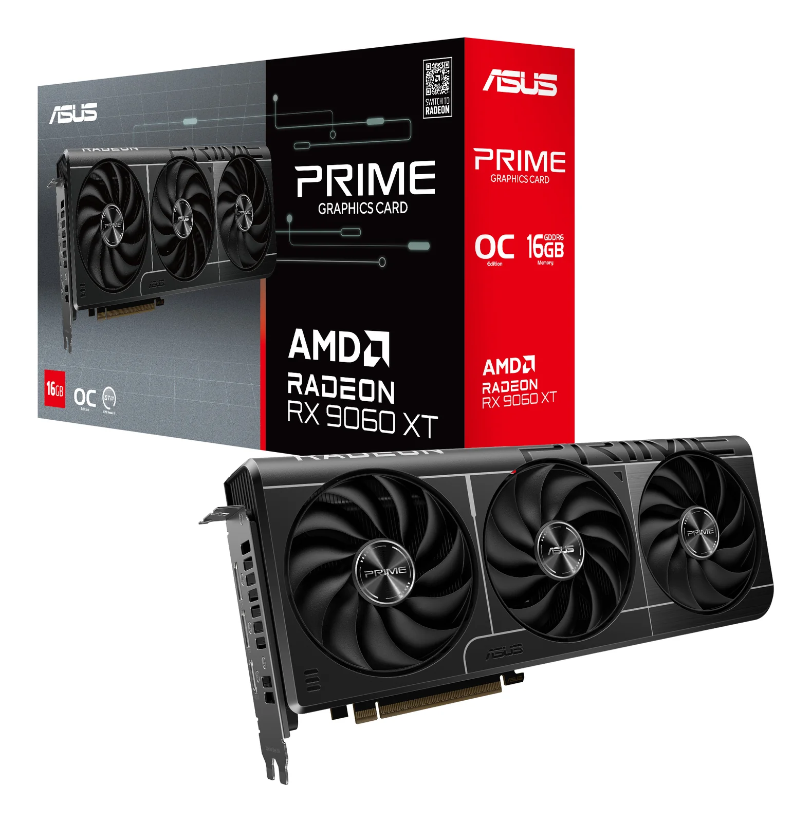 ASUS Prime Radeon RX 9060 XT O16G