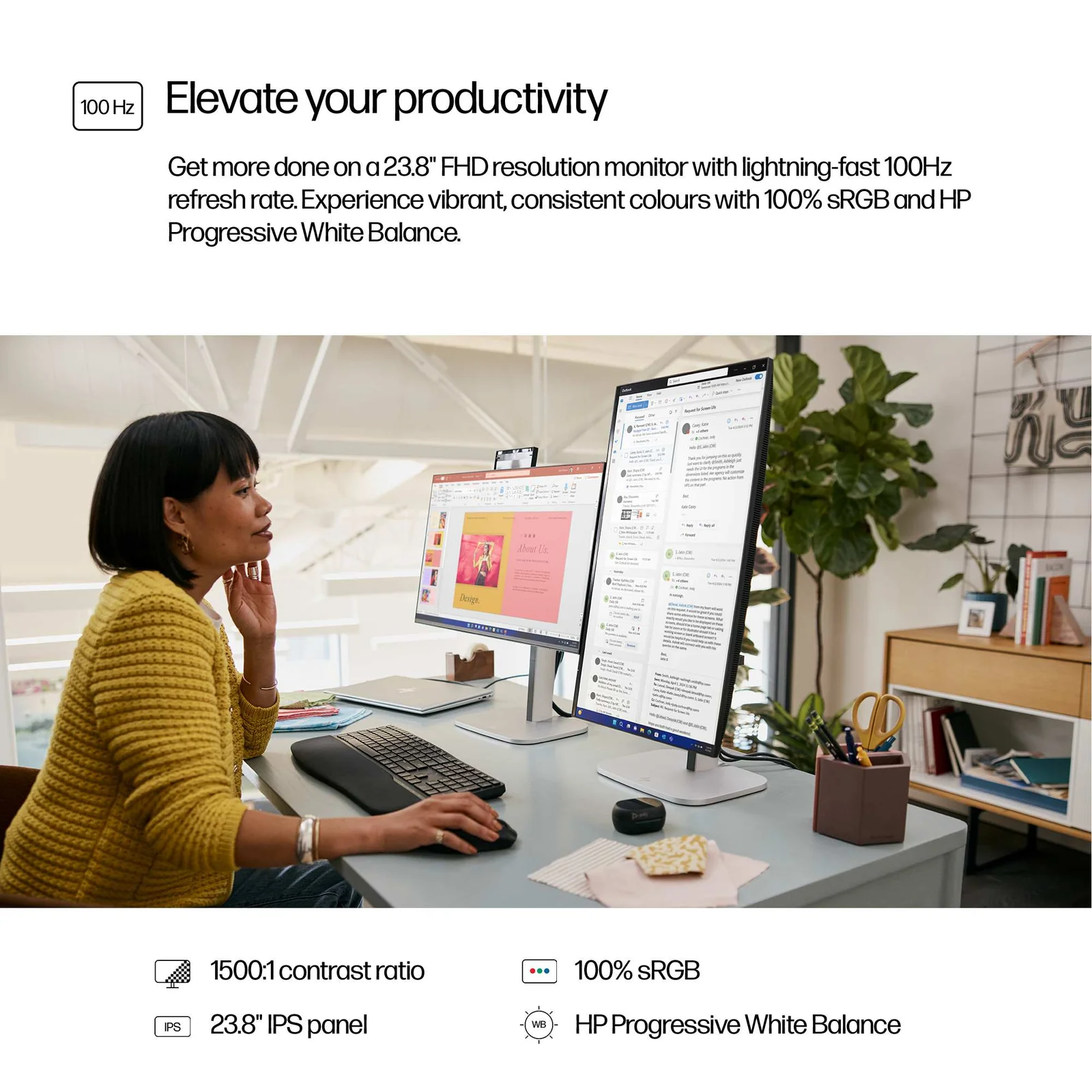 HP Series 5 Pro 23.8" Full HD IPS 100Hz Monitor