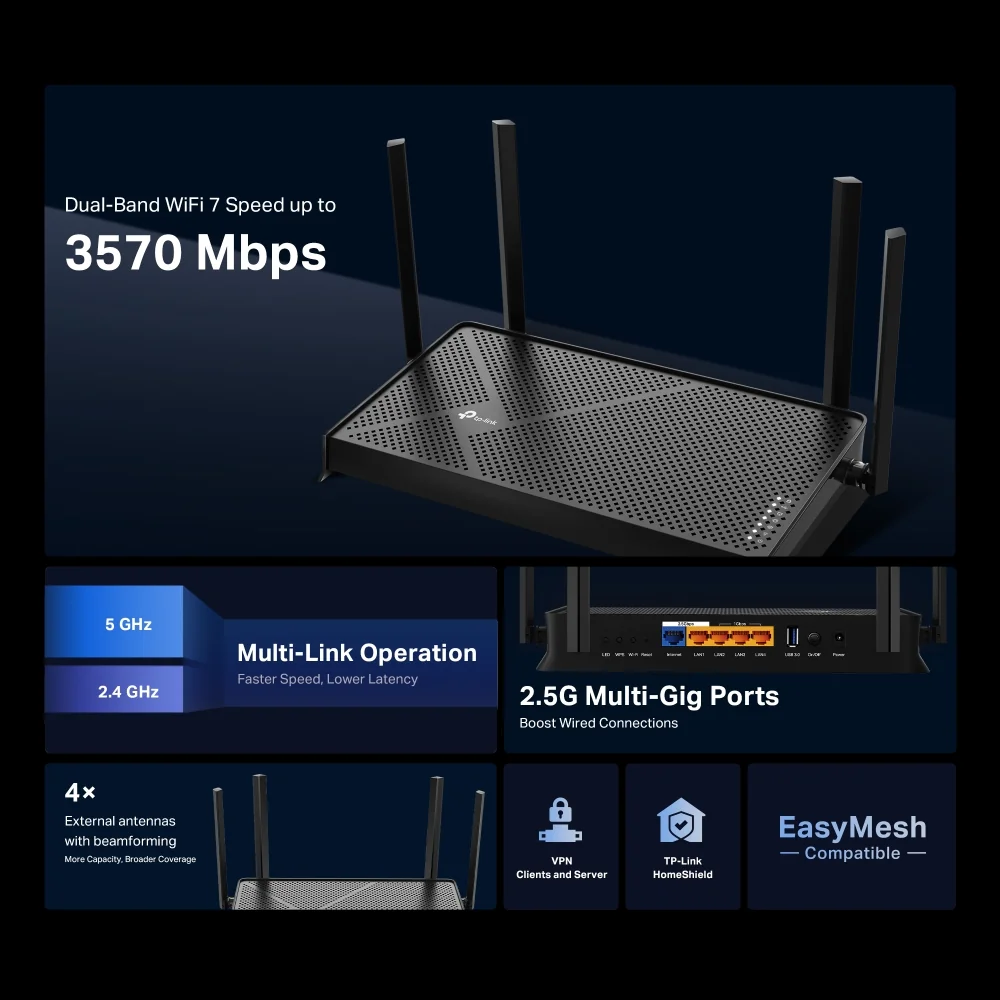 TP-Link Archer BE230 Wi-Fi 7 Router