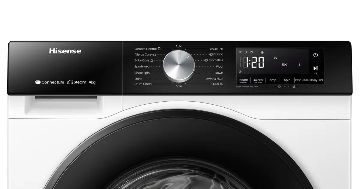Hisense WF3S9043BW3 9kg 1400rpm Washing Machine