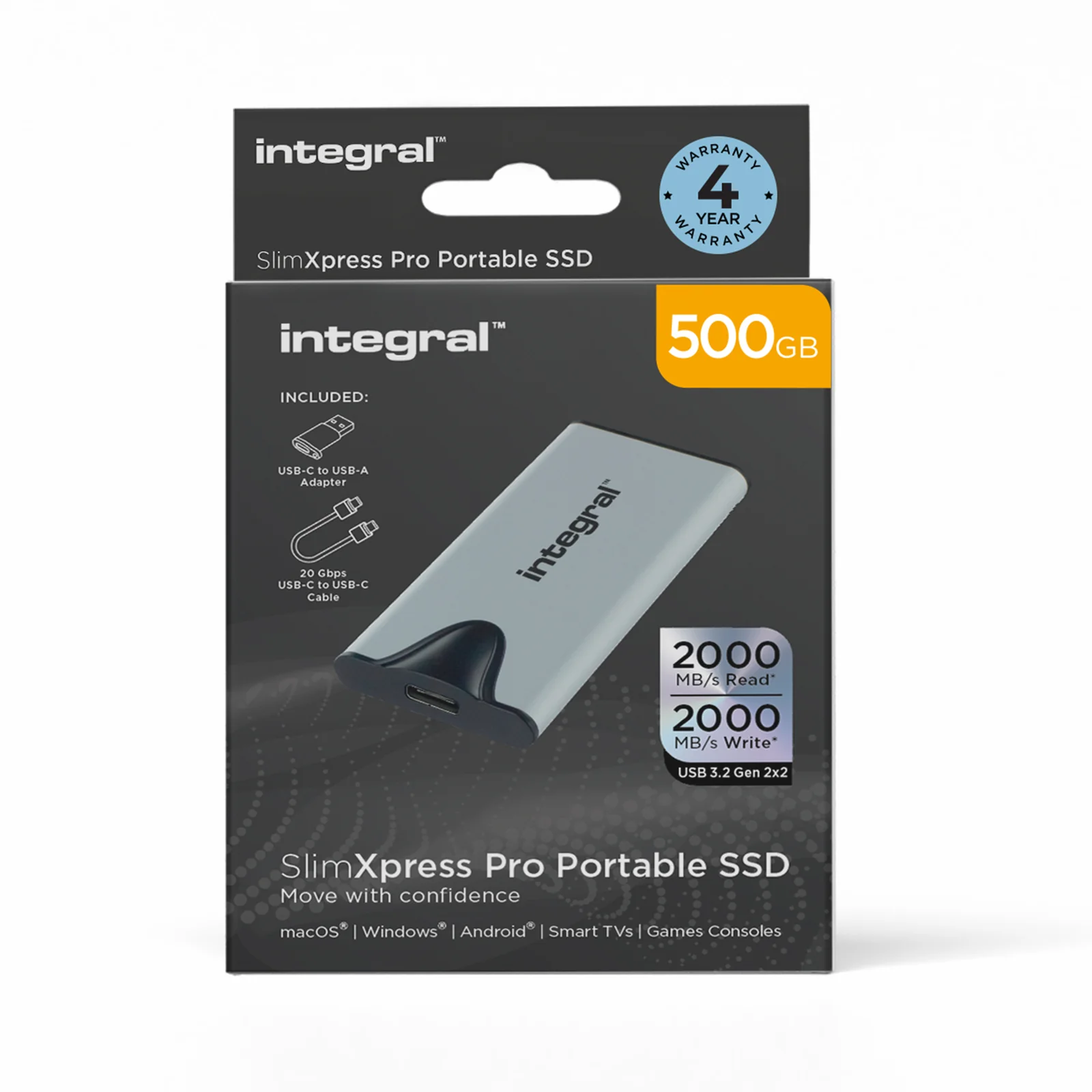 Integral SlimXpress Pro INSSD500GPORT3.2SLIMXS 500GB