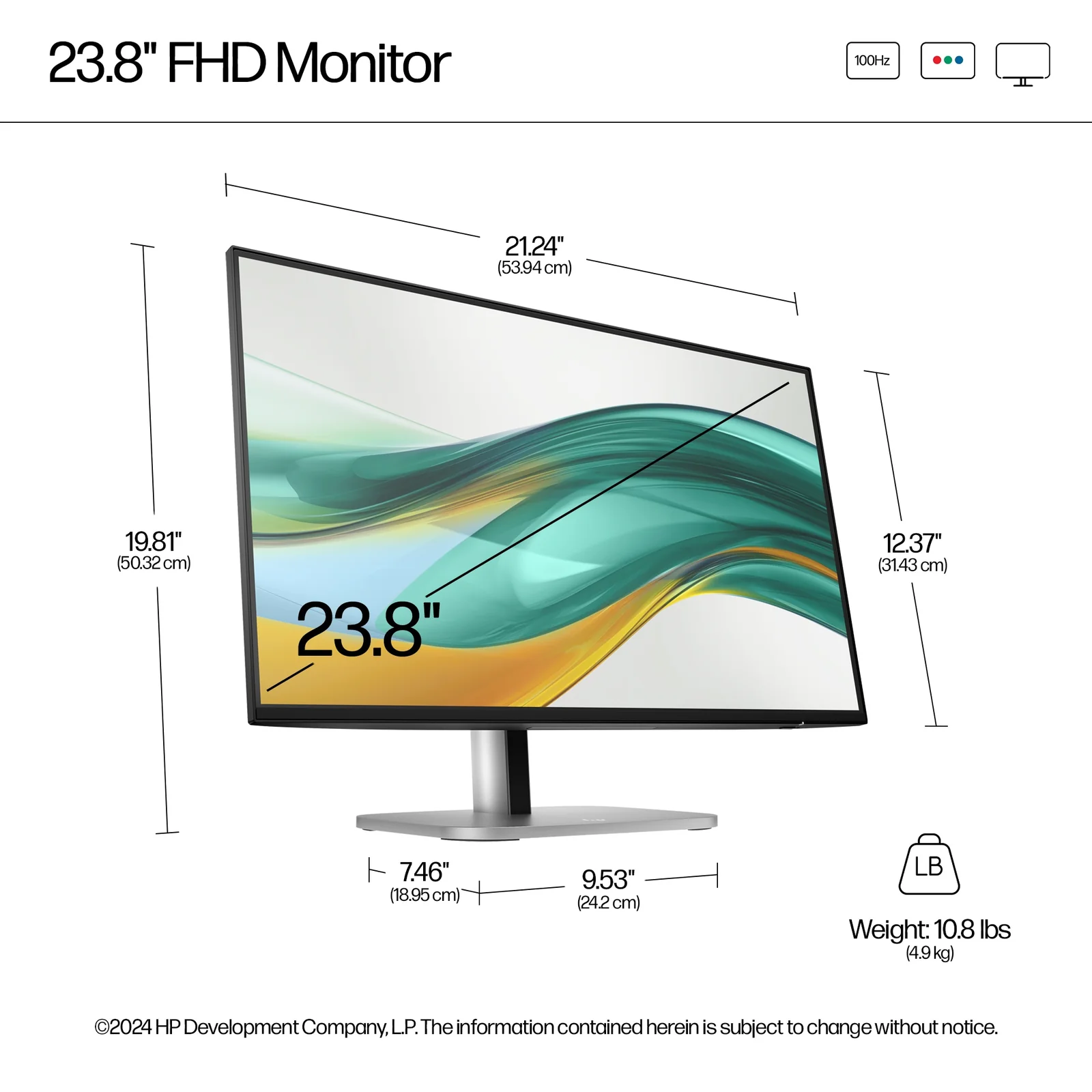 HP Series 5 Pro 23.8" Full HD IPS 100Hz Monitor