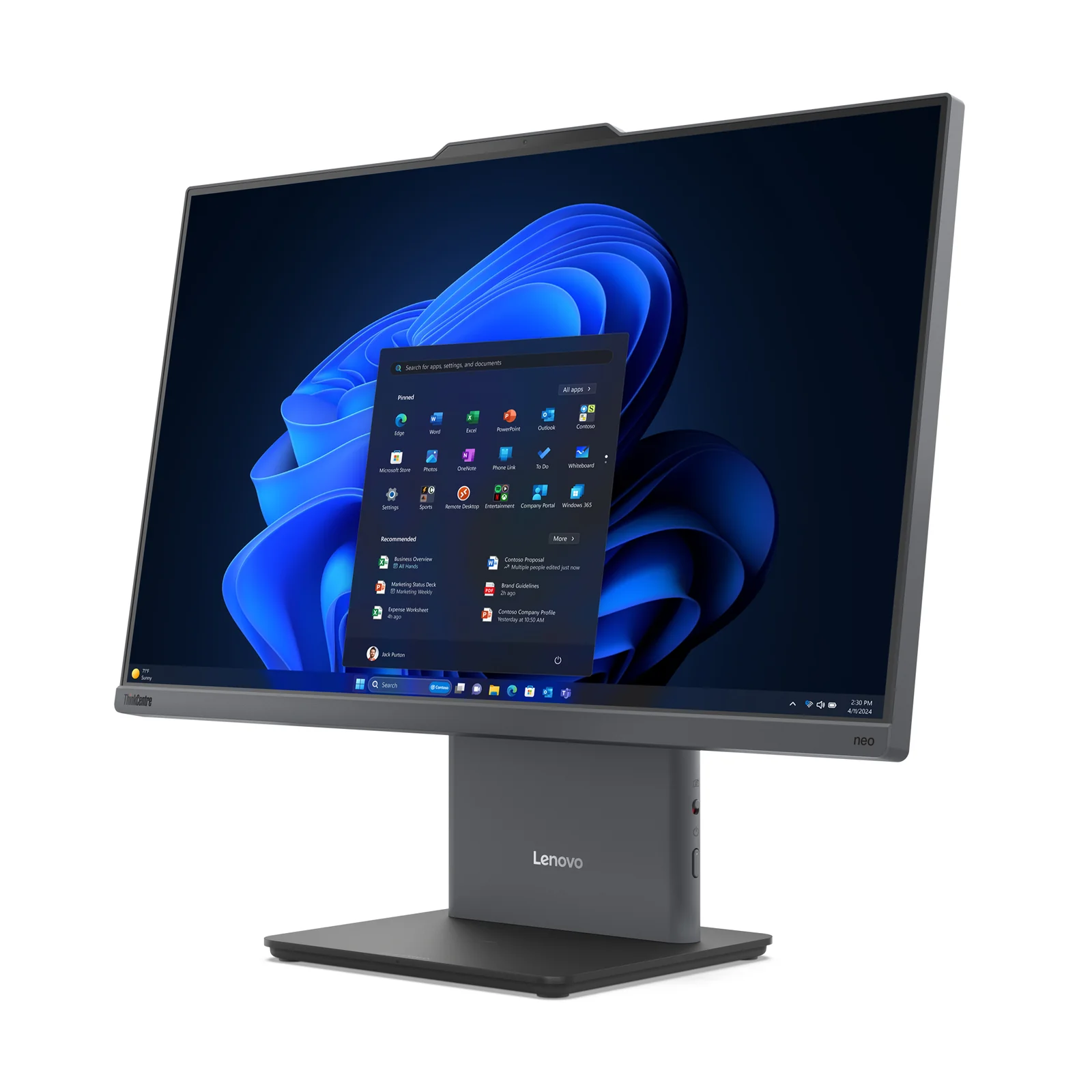 Lenovo ThinkCentre neo 50a 24 Gen 5 23.8" All-in-One, Intel Core 5 210H, 16GB RAM, 512GB SSD