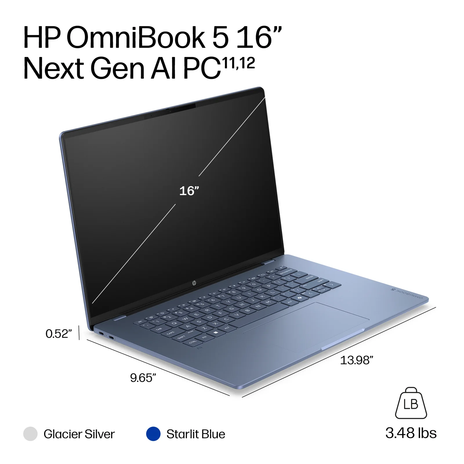 HP DP2J1EA laptop 16", 16GB RAM, 512GB SSD